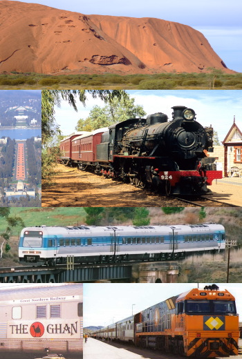 オーストラリア大陸のど真ん中、ノーザンテリトリーと首都キャンベラのＡＣＴを走る鉄道写真を紹介。鉄道過疎地だけに走る列車は限られます。
